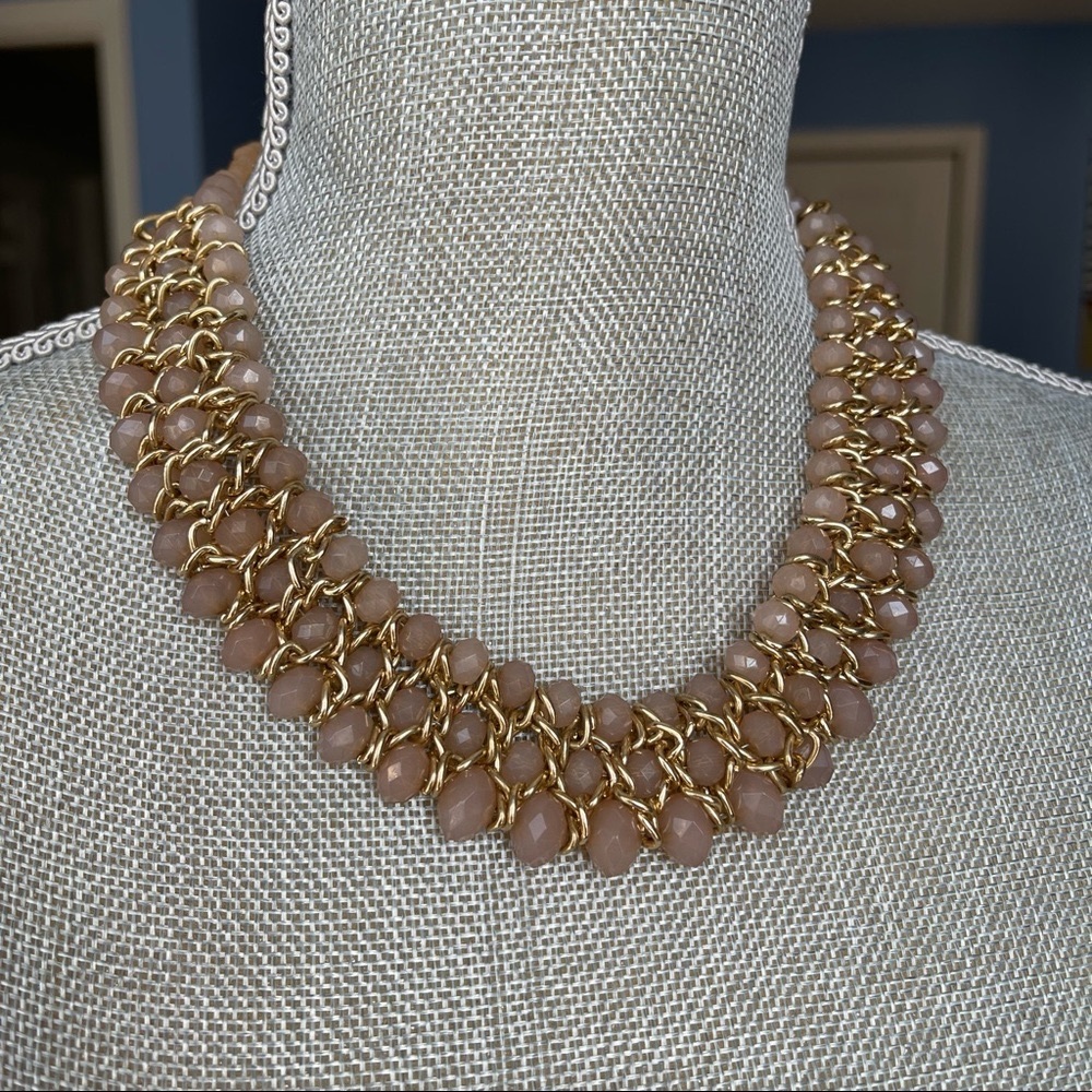 Beautiful nude and gold necklace